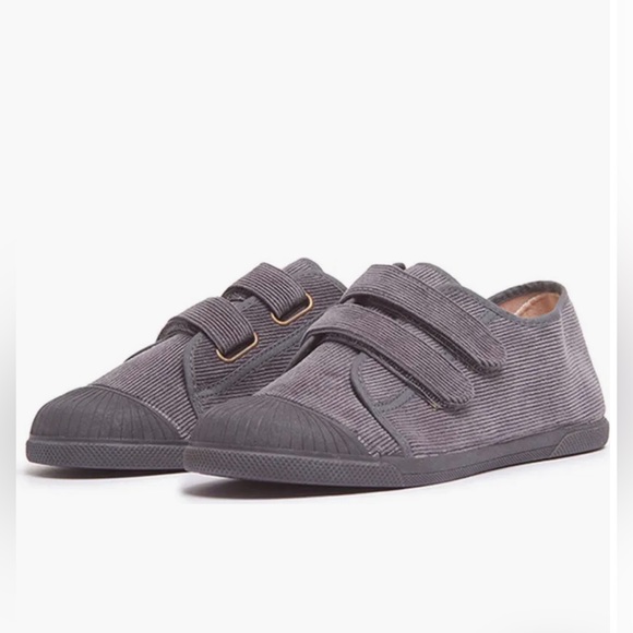 ChildrenChic Corduroy Sneakers in Grey sz 6.5 toddler (runs small) w/velcro - Picture 4 of 6